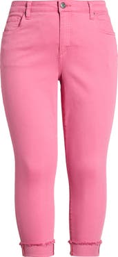 KUT from the Kloth Amy Frayed Crop Slim Straight Leg Jeans