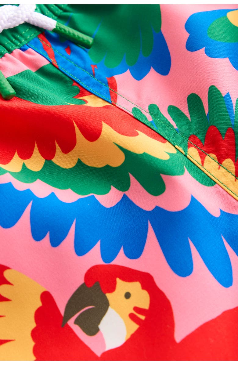 Mini Boden Kids' Print Swim Trunks, Alternate, color, 