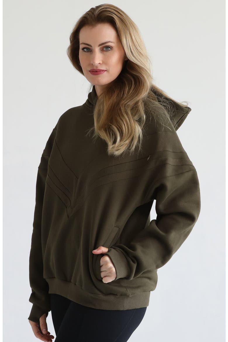 Isabella Ultra Soft Nursing and Pregnancy Hoodie, Main, color, Olive Tree