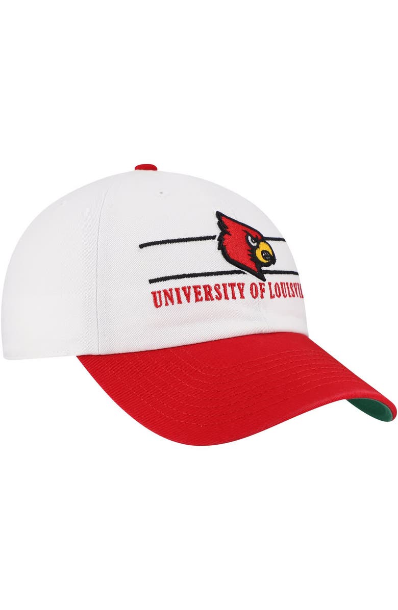 '47 Men's '47 White Louisville Cardinals Gridiron Clean Up Adjustable Hat, Alternate, color, White