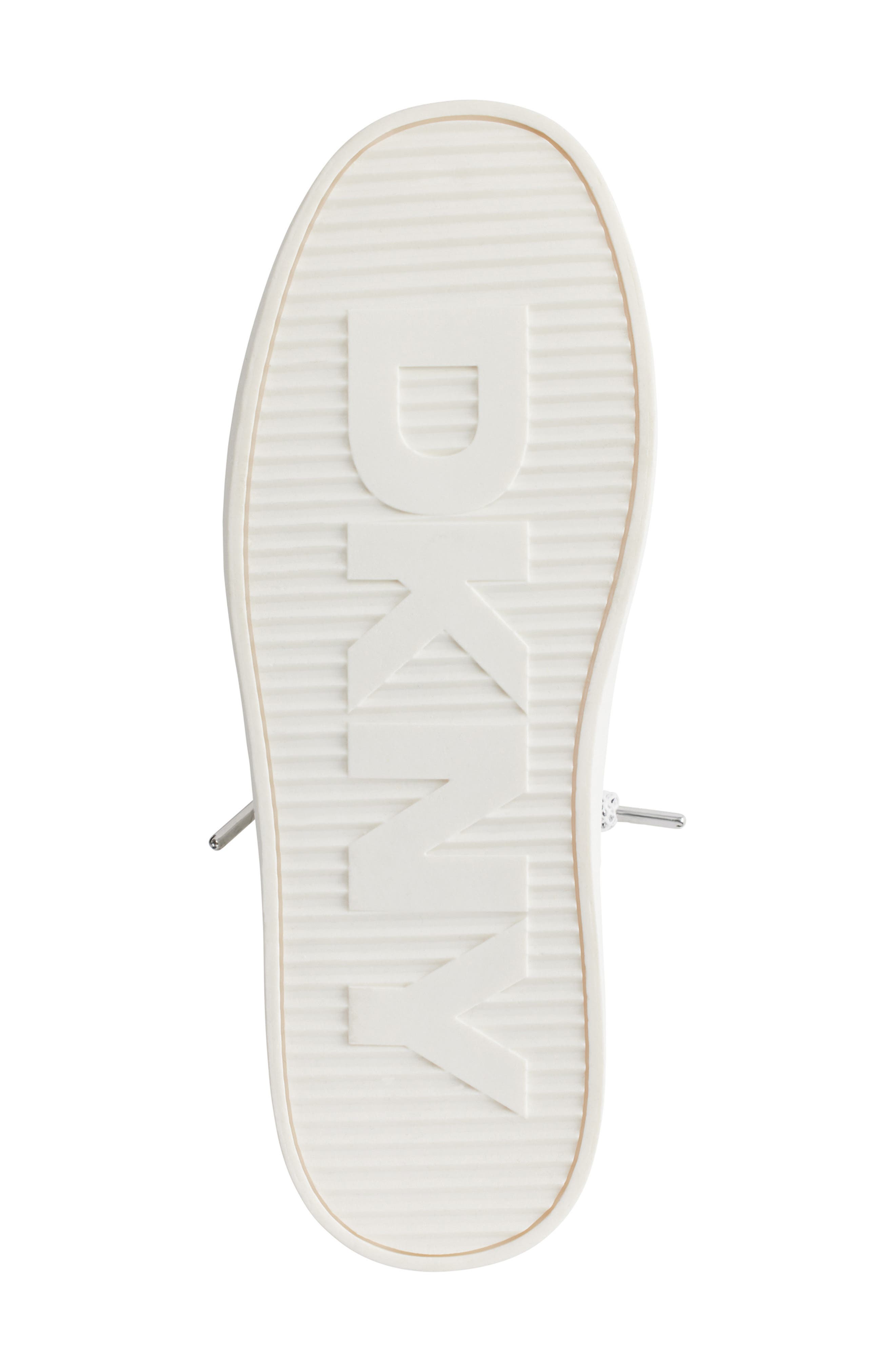 DKNY Ginali Metallic Sneaker, Alternate, color, White