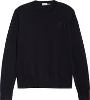 Moncler Monogram Cotton Crewneck Sweater