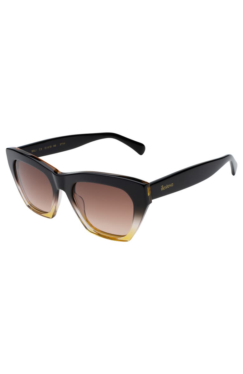 Illesteva Bali Sunglasses, Alternate, color, Violet Havana / Blue