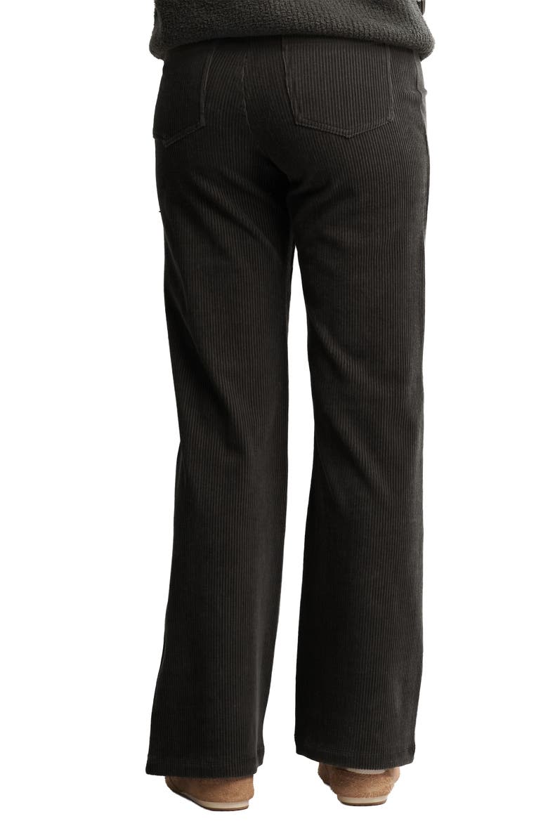 Barefoot Dreams<sup>®</sup> Day to Night<sup>®</sup> Stretch Corduroy Wide Leg Pants, Alternate, color, Carbon