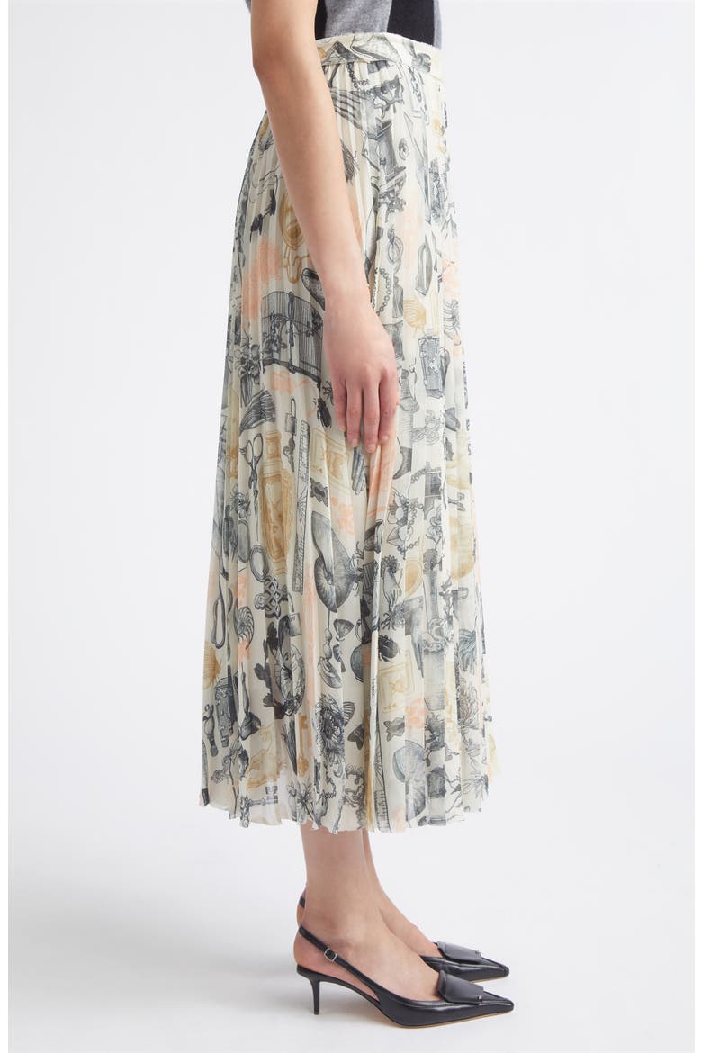Knife Sunburst Pleated Midi Skirt, Alternate, color, EGG MULTI