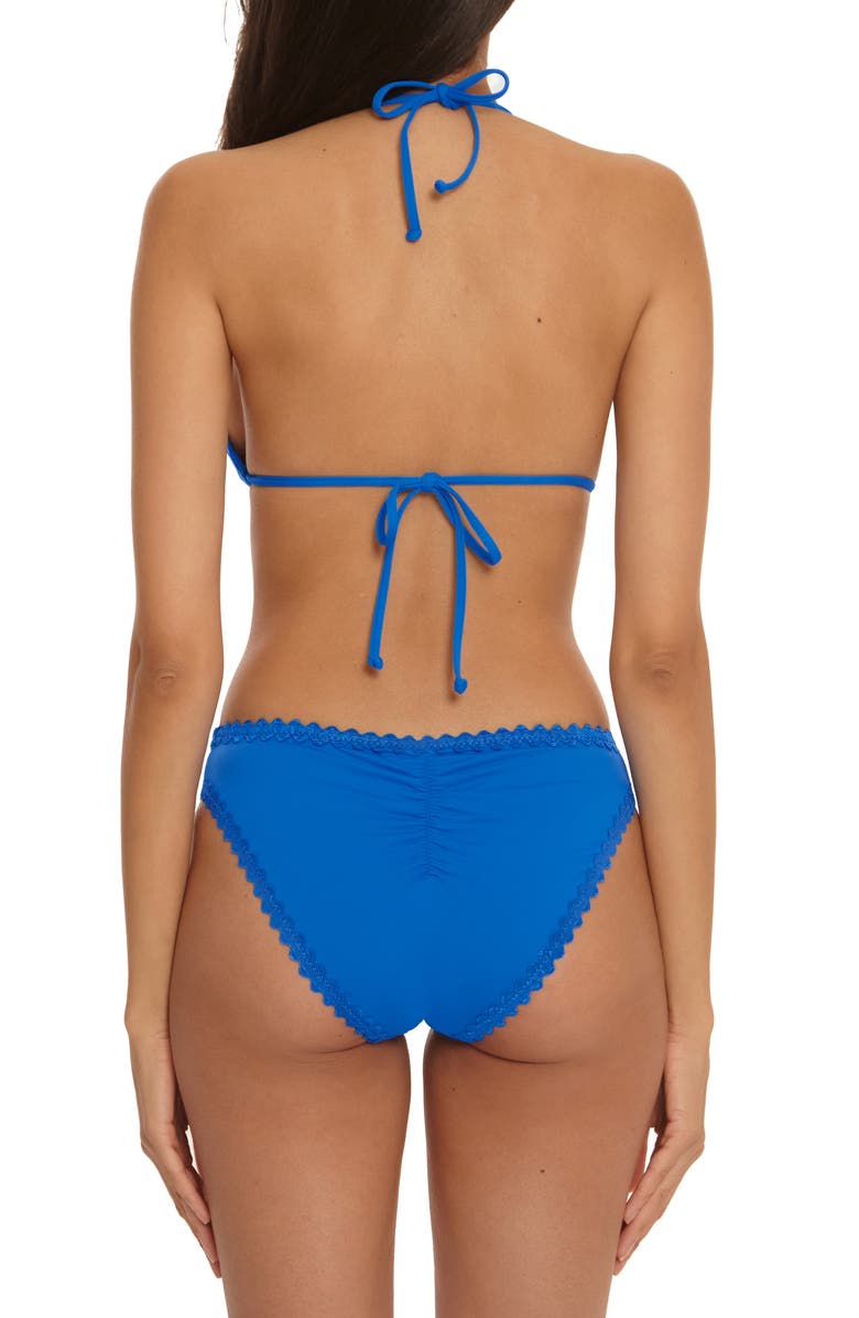 Becca Bella Triangle Bikini Top, Alternate, color, True Blue