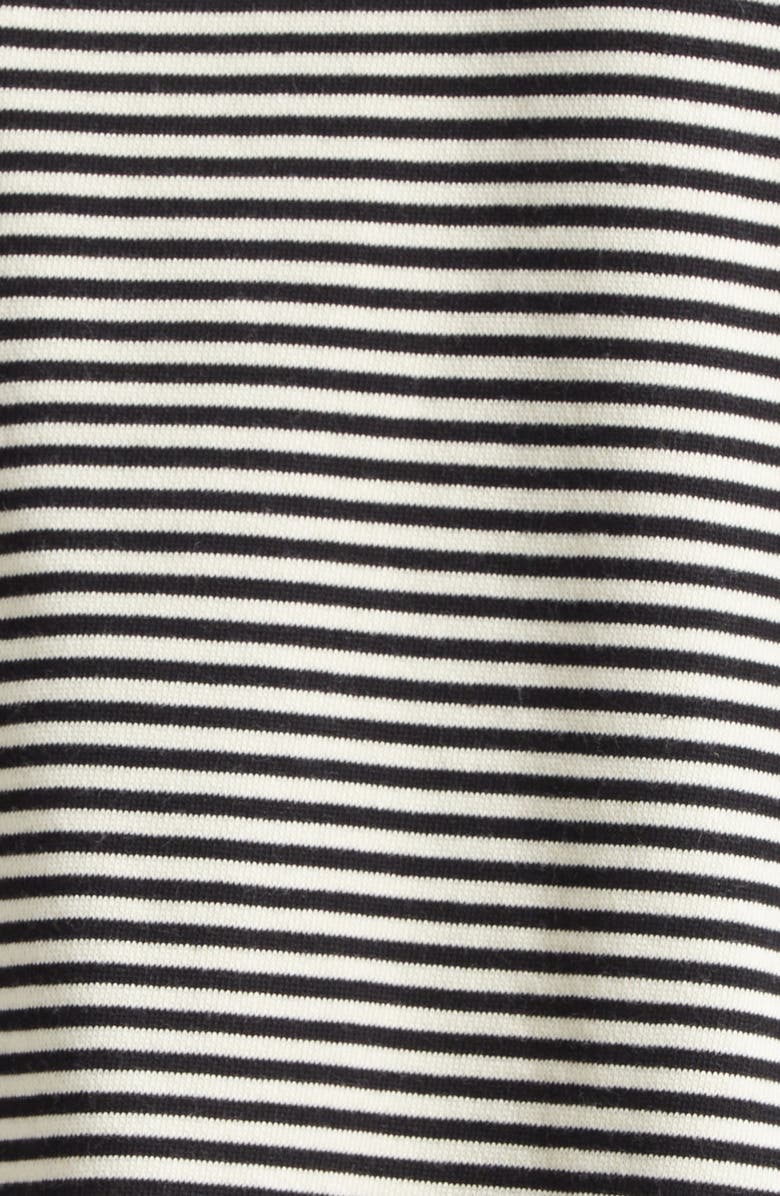 Marni Boxy Fit Stripe Cotton Polo Sweatshirt, Alternate, color, 
