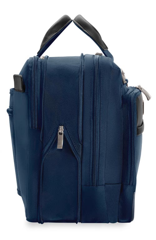 Briggs & Riley Work Medium Expandable Briefcase In Navy