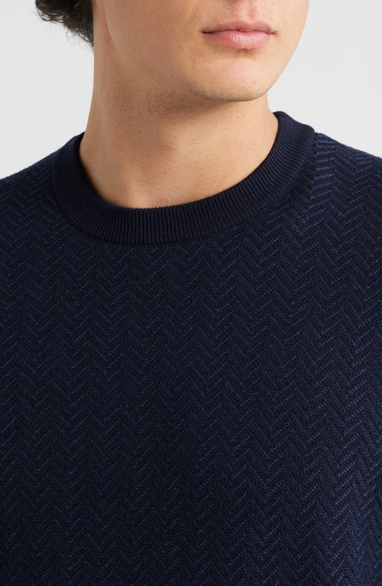 BOSS Habito Wool Blend Sweater, Alternate, color, Dark Blue