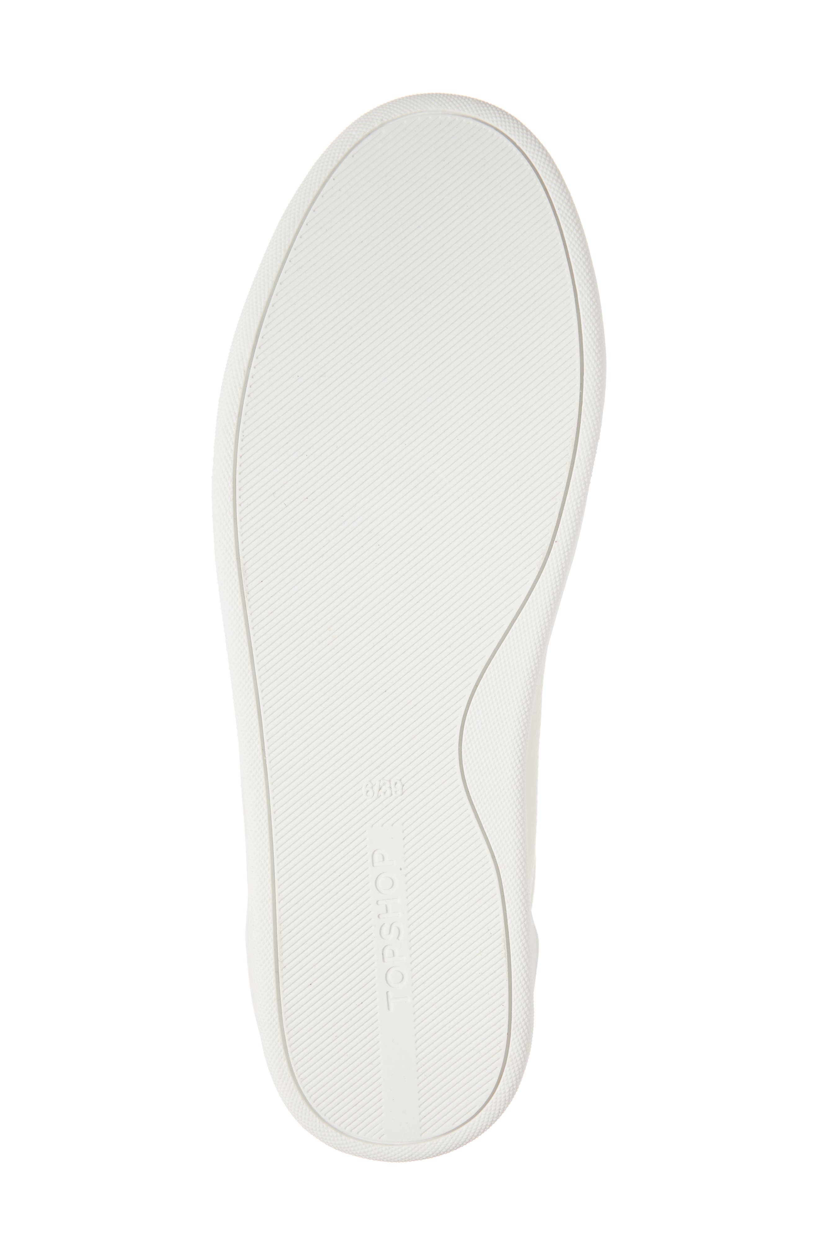 Topshop Curly Low Top Sneaker, Alternate, color, 