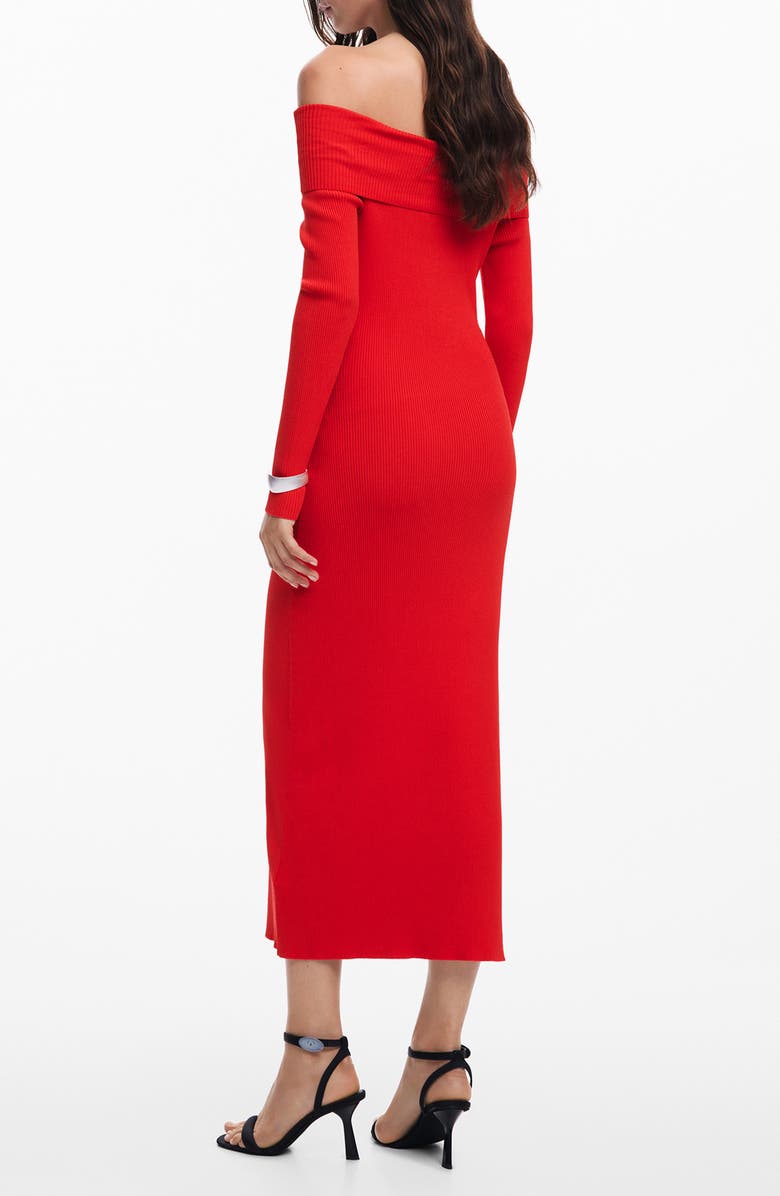 Desigual Milwaukee Off the Shoulder Long Sleeve Sweater Dress, Alternate, color, 