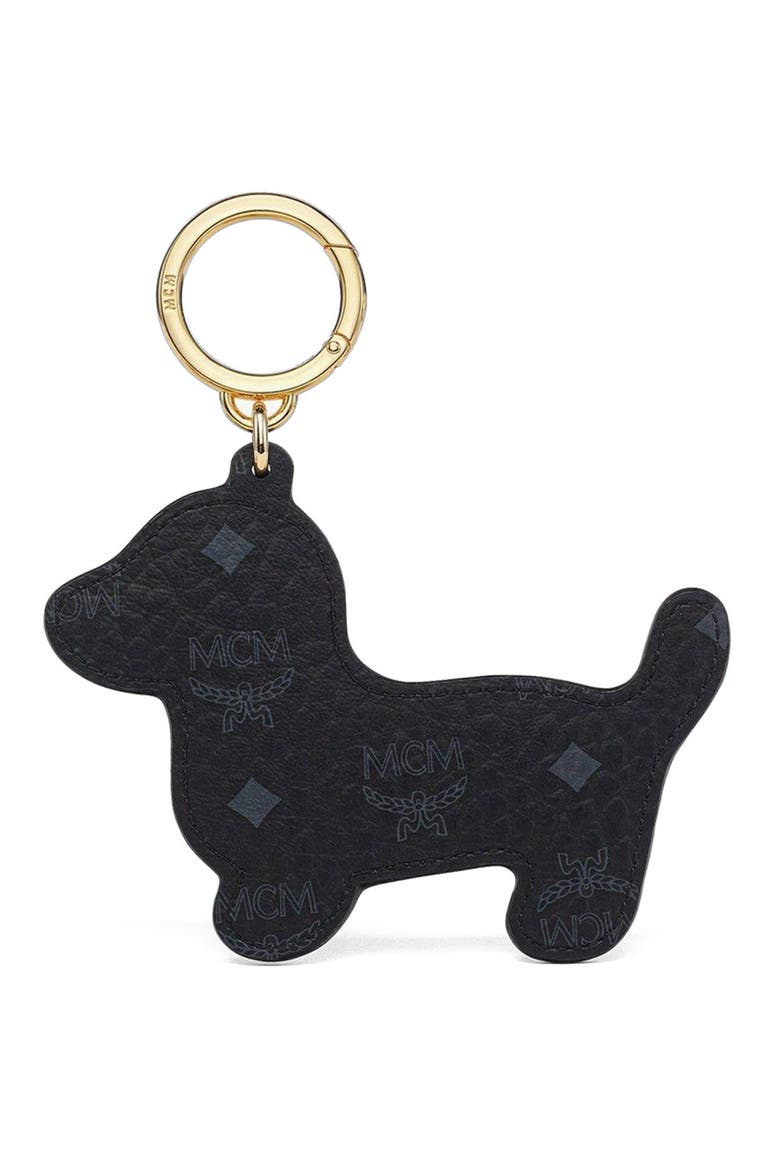 Aren Dachshund 2D Charm in Visetos, Alternate, color, Cognac