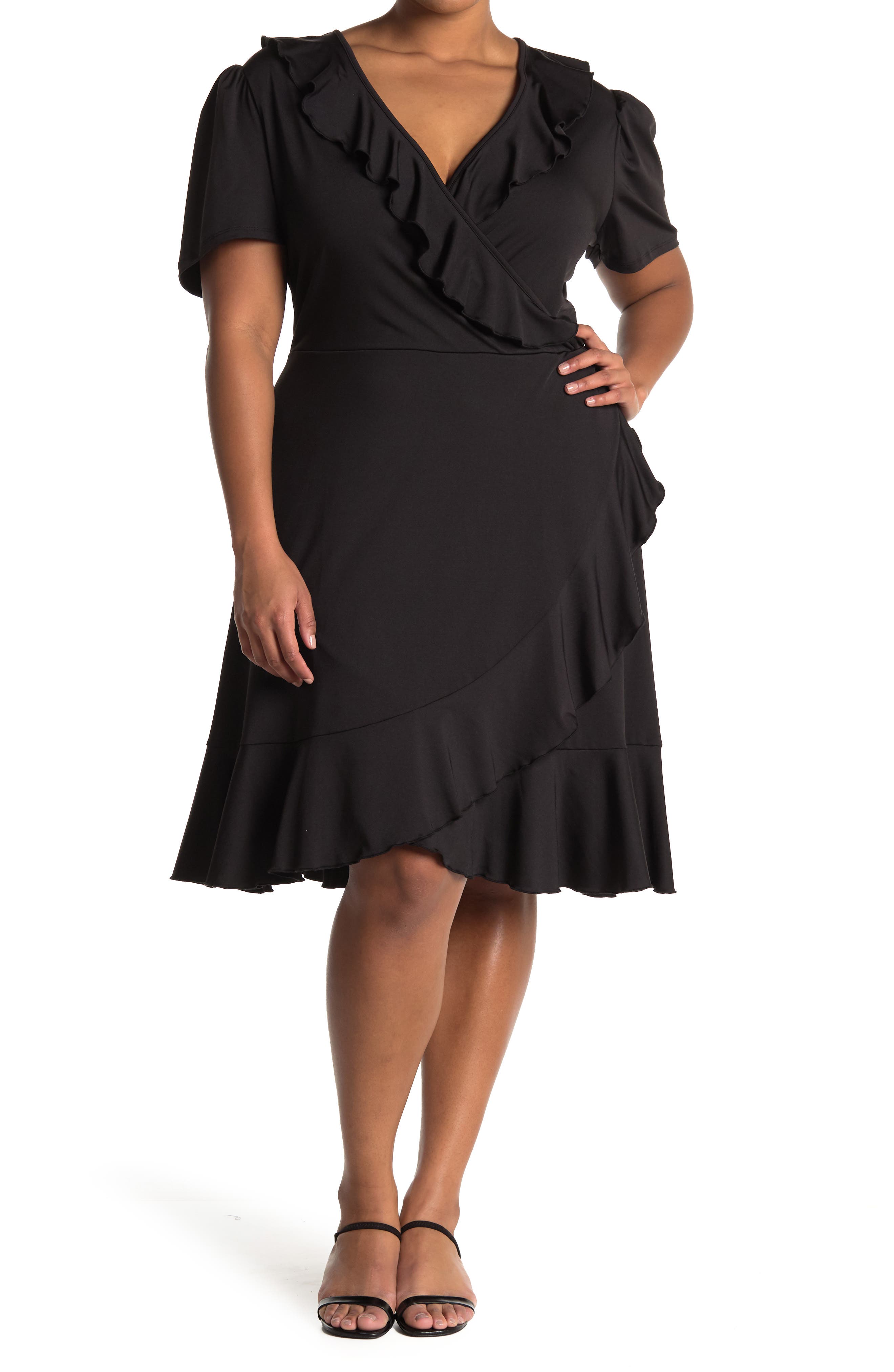 Love By Design Viola Ruffle Wrap Dress (Women) | Nordstromrack