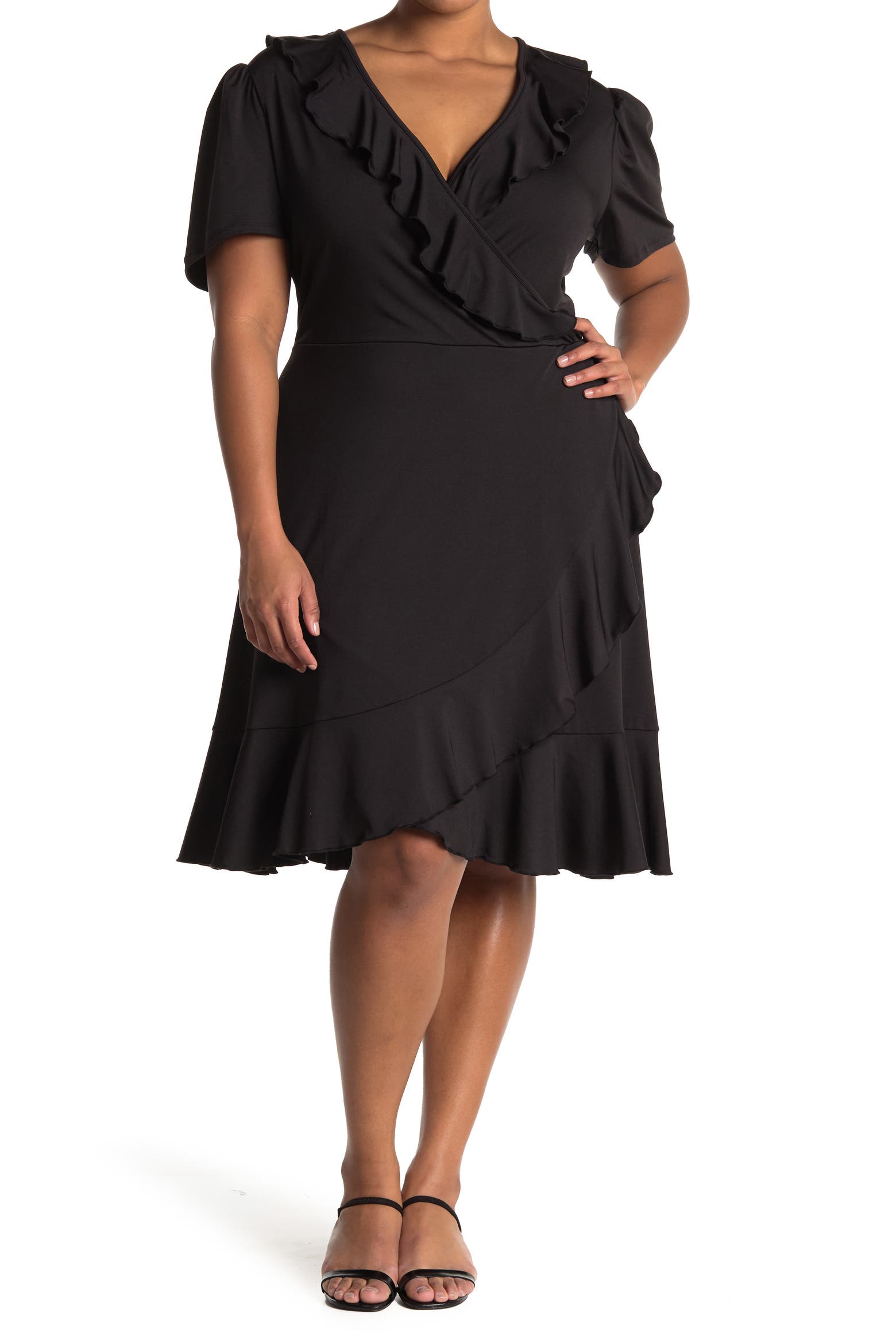 Layout Of Ruffle Love By Design Viola Ruffle Wrap Dress (Women) | Nordstromrack