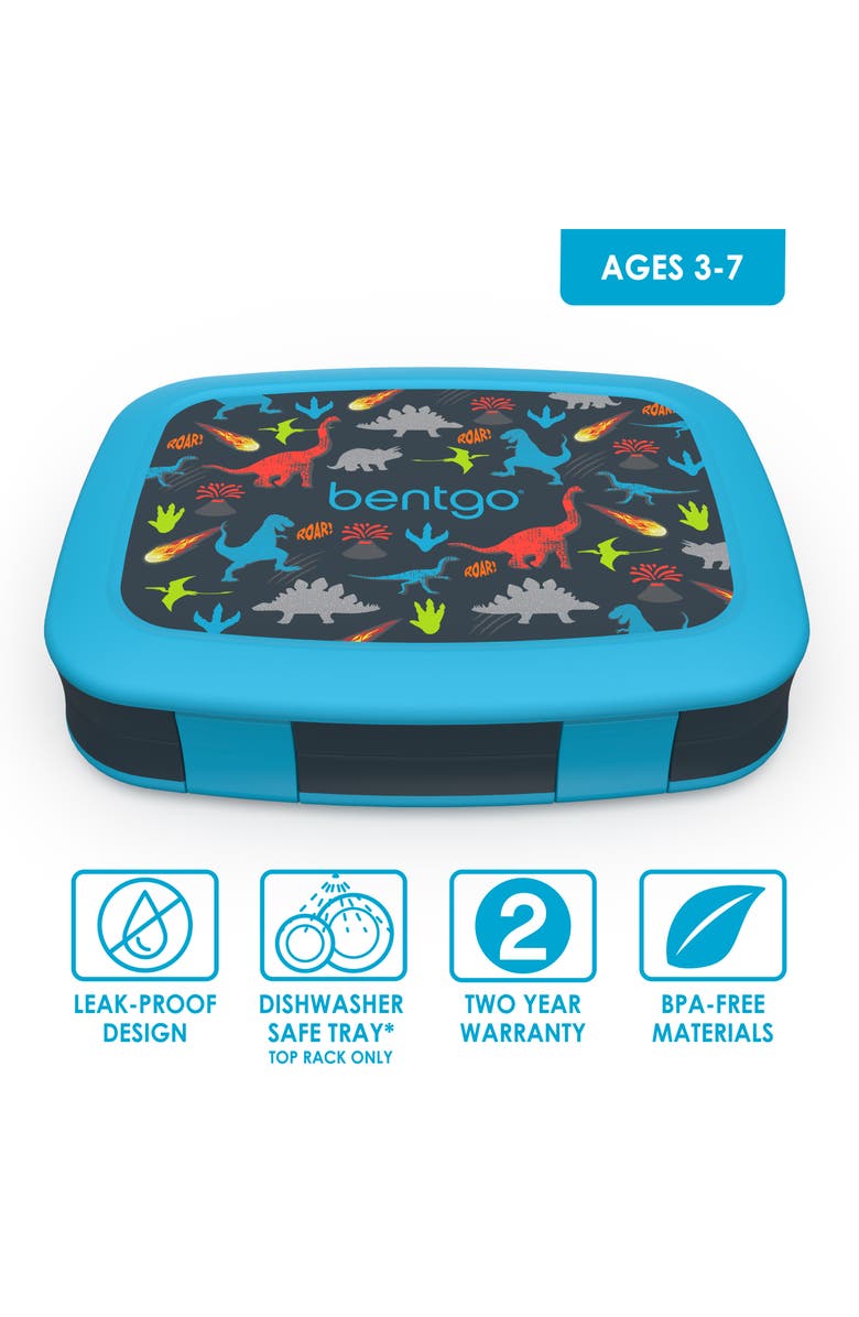 BENTGO Kids' Prints Lunch Box - Dinosaur, Alternate, color, Dinosaur