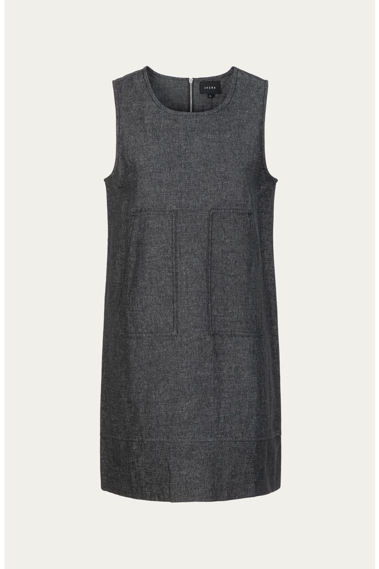 Denim Atelier Shift Dress, Alternate, color, black denim