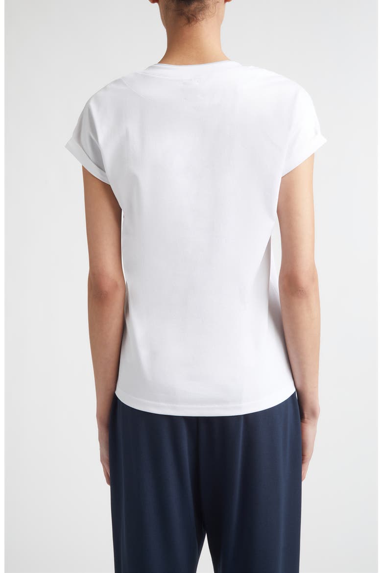 Layered Crewneck T-Shirt, Alternate, color, 01-130 WHITE/SKY BLUE