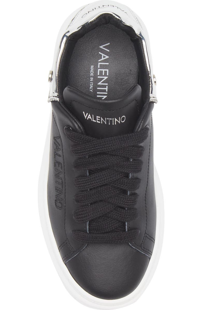 VALENTINO BY MARIO VALENTINO Fresia Zip Sneaker, Alternate, color, Black Silver