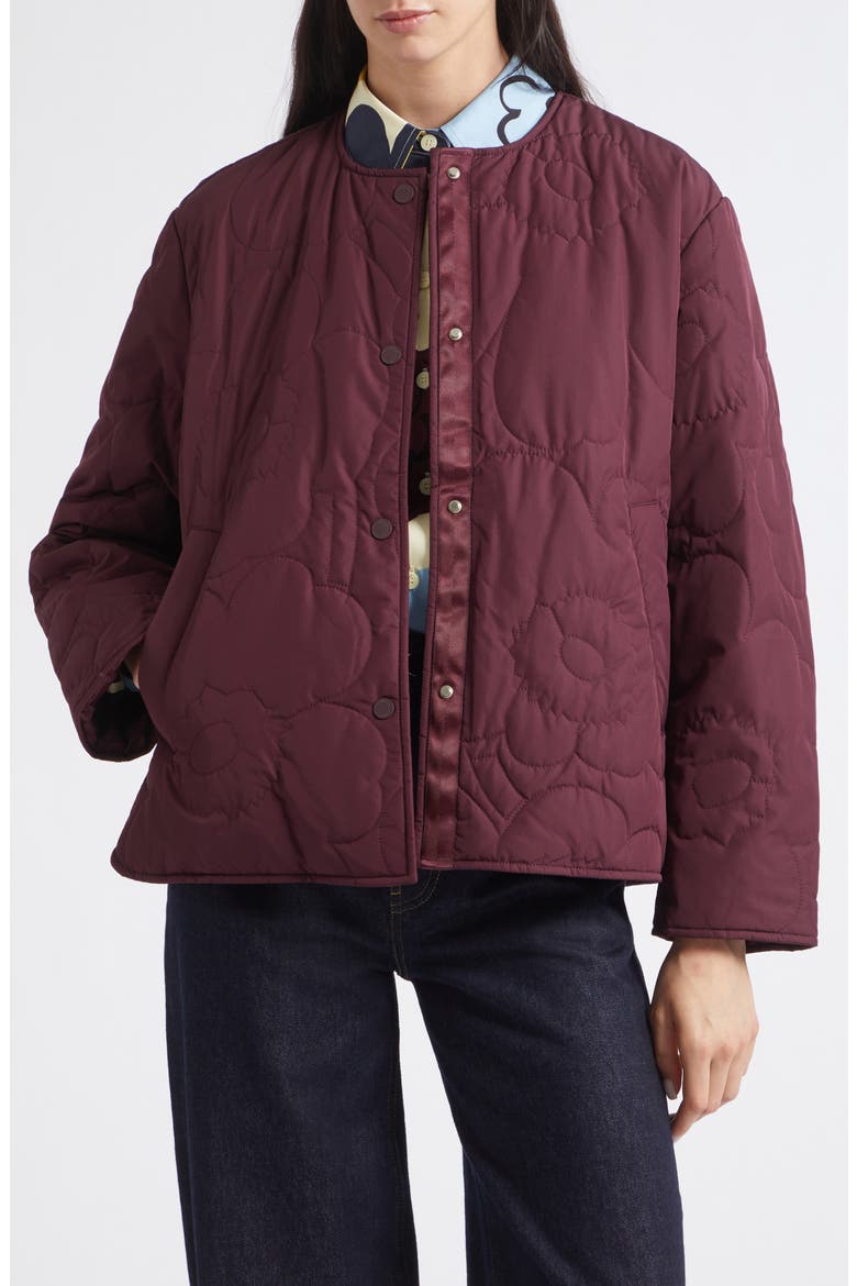 Unikko Lightweight Padded Jacket, Main, color, WINE RED