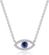 Lafonn Evil Eye Lab Created Sapphire & Simulated Diamond Pendant Necklace