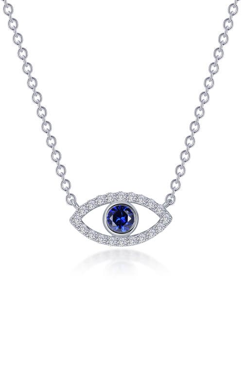 Lafonn Evil Eye Lab Created Sapphire & Simulated Diamond Pendant Necklace in Blue  product