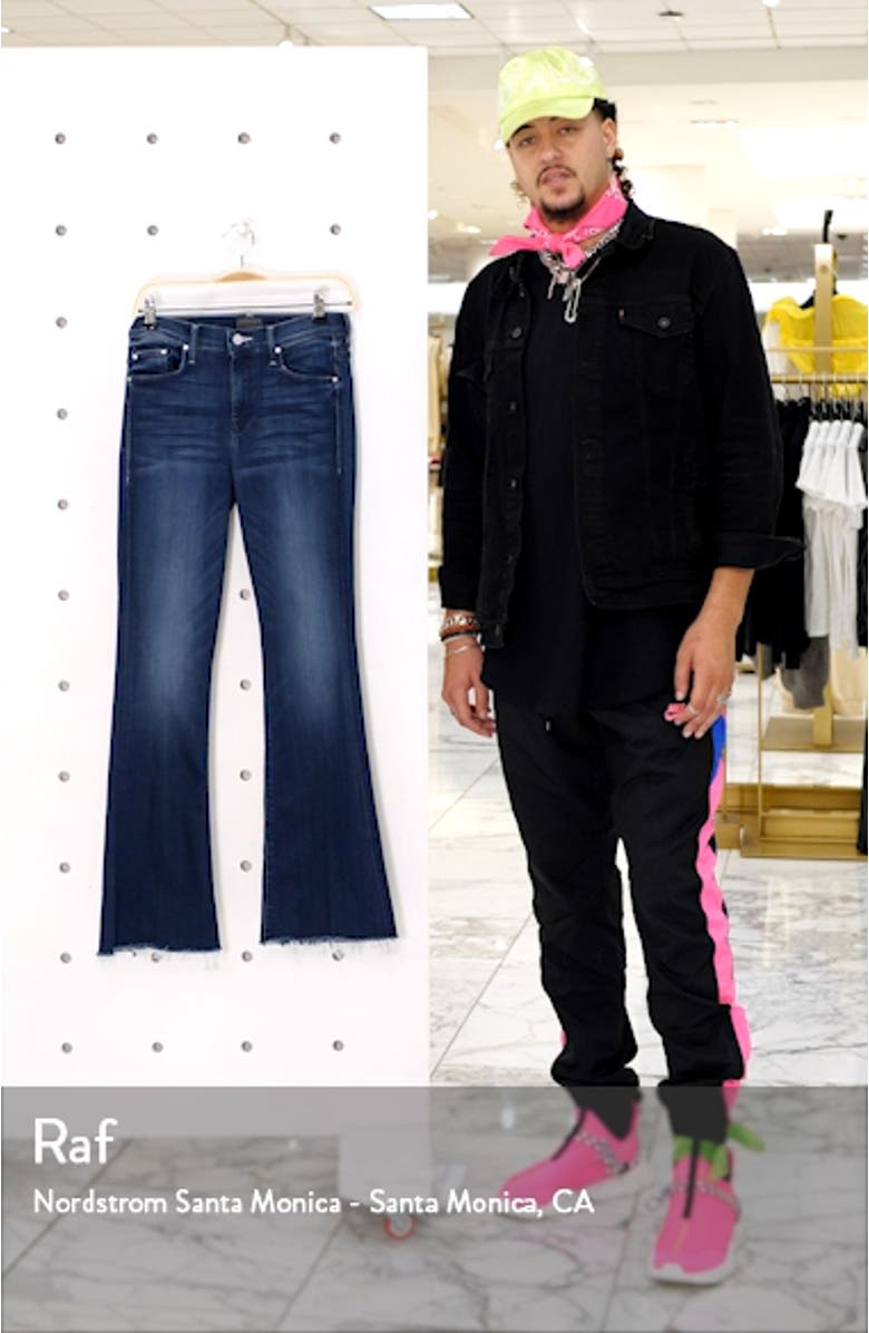 The Weekend High Waist Fray Hem Flare Jeans, sales video thumbnail