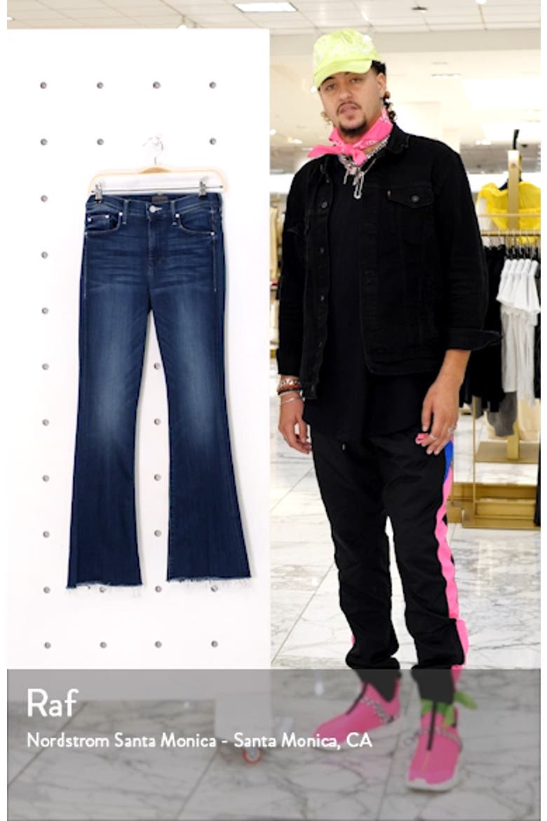 The Weekend High Waist Fray Hem Flare Jeans video