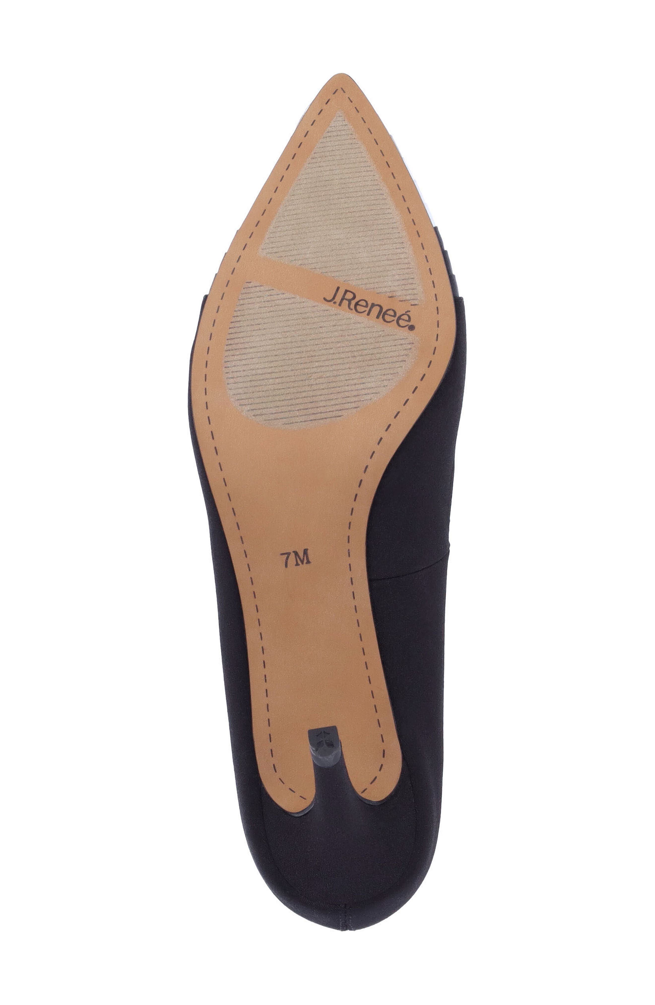 J. Reneé Garbina Pointed Toe Pump, Alternate, color, Black