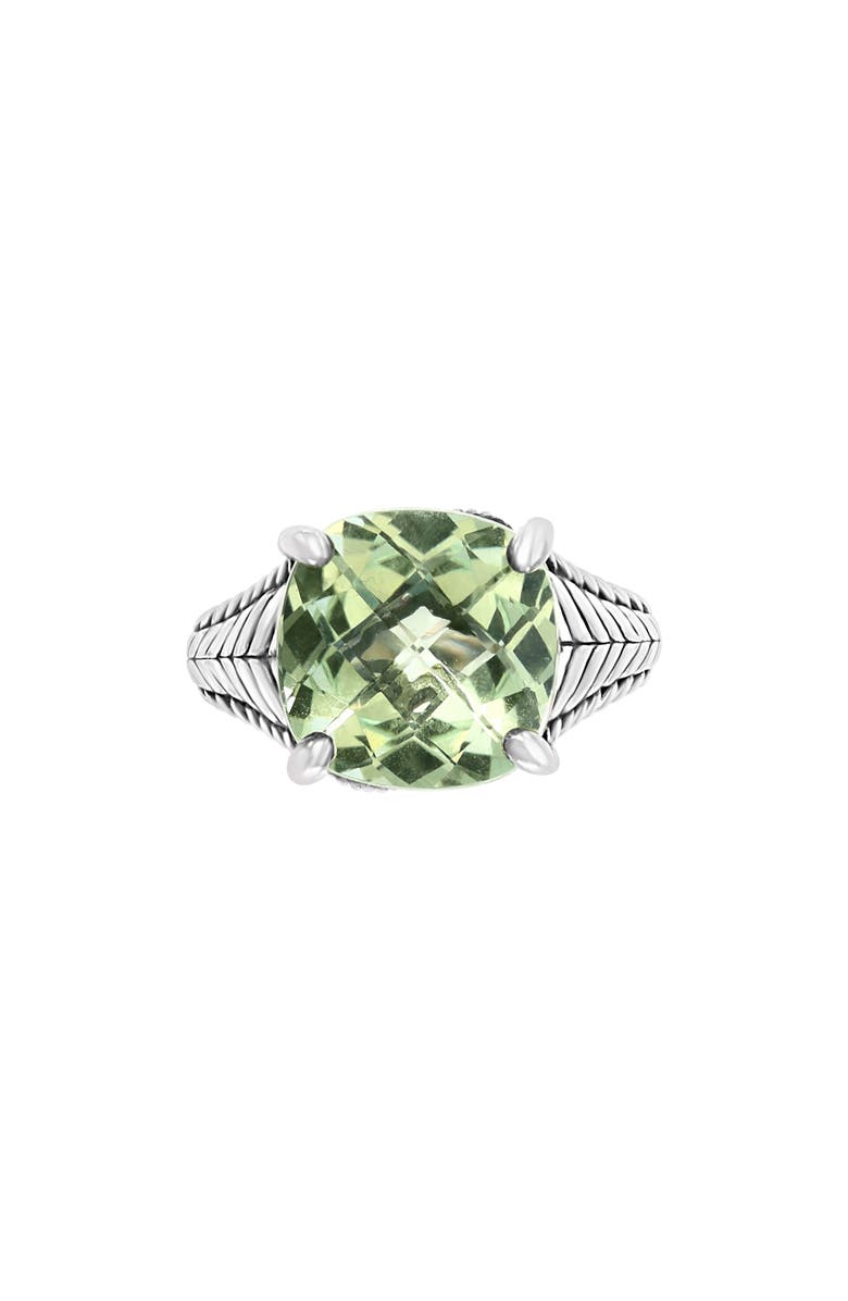 EFFY Sterling Silver Green Quartz Ring - Size 6, Alternate, color, Green