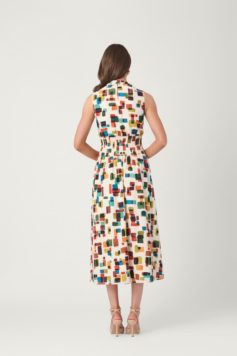 Brushstroke Print Aria Dress, Alternate, color, Multi