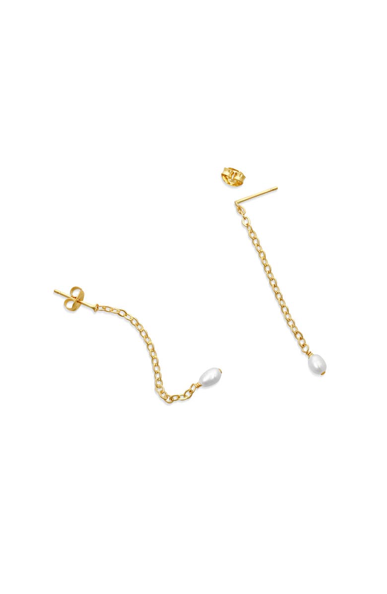 ABLE Iris Long Pearl Drop Earrings, Alternate, color, Pearl