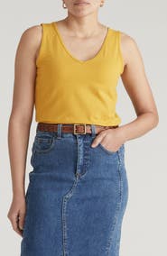 Universal Standard Double V Stretch Cotton Tank