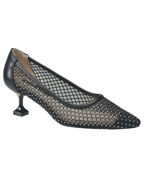 Elise Mesh And Stone Heel