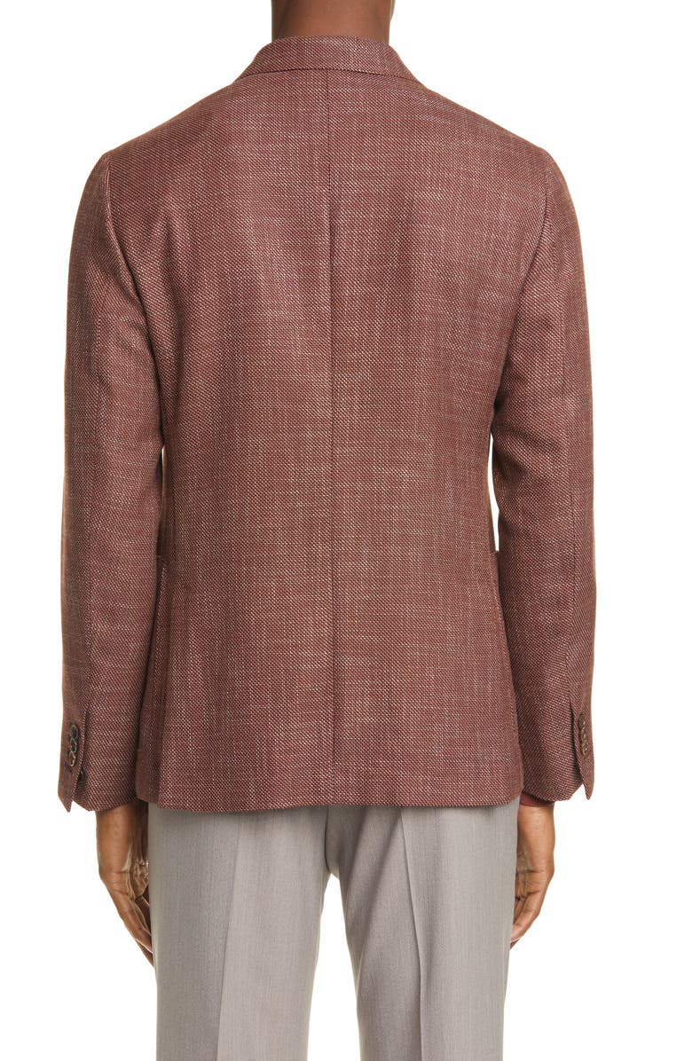 ZEGNA Ermenegildo Zegna Informale Classic Fit Mélange Stretch Wool Sport Coat, Alternate, color, 