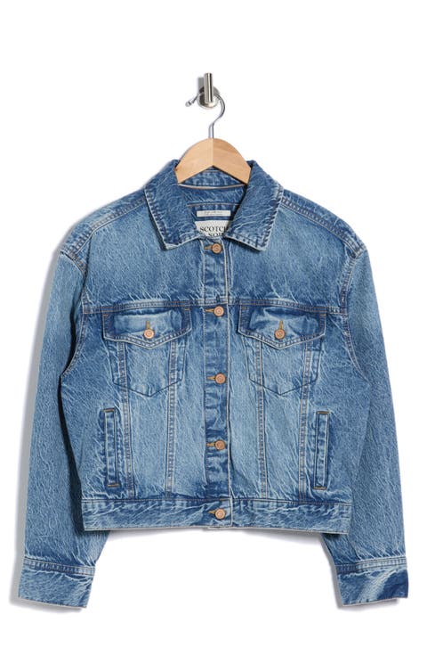 Oversized Crop Denim Jacket