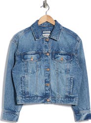 Scotch & Soda Oversized Crop Denim Jacket