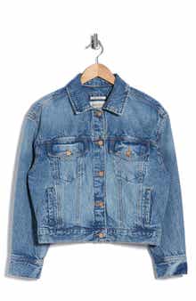 Scotch & Soda Oversized Crop Denim Jacket