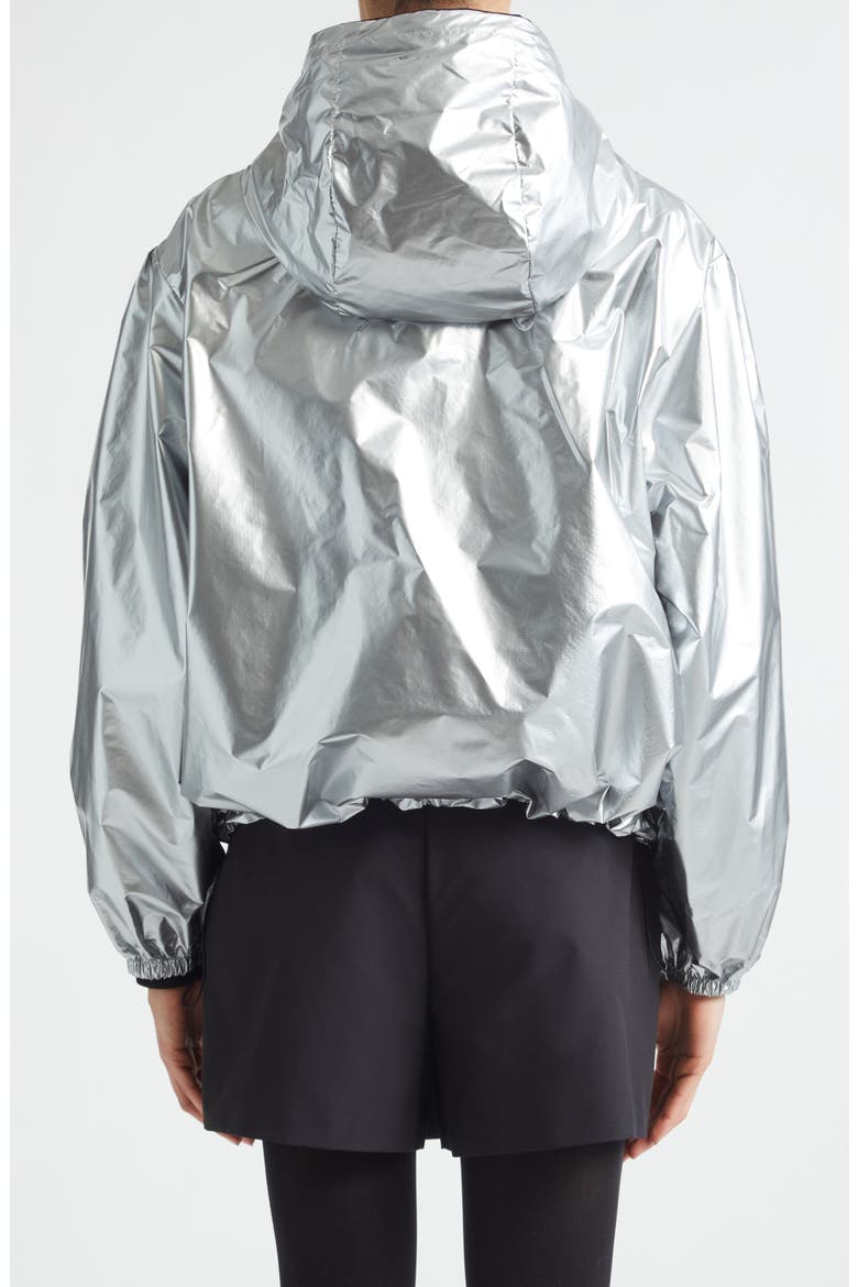 Ylang Metallic Bomber Jacket, Alternate, color, METALLIC SILVER