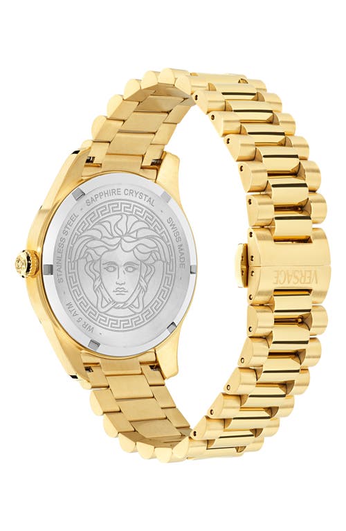 Versace Apodis Gmt Bracelet Watch, 41mm In Gold