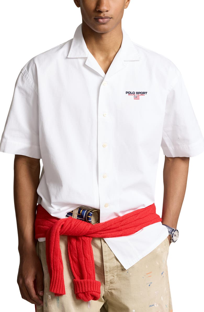 Polo Ralph Lauren Chino Cotton Button-Up Shirt, Main, color,