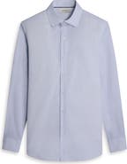 Bugatchi Axel Shaped Fit Filigree Print Cotton Button-Up Shirt