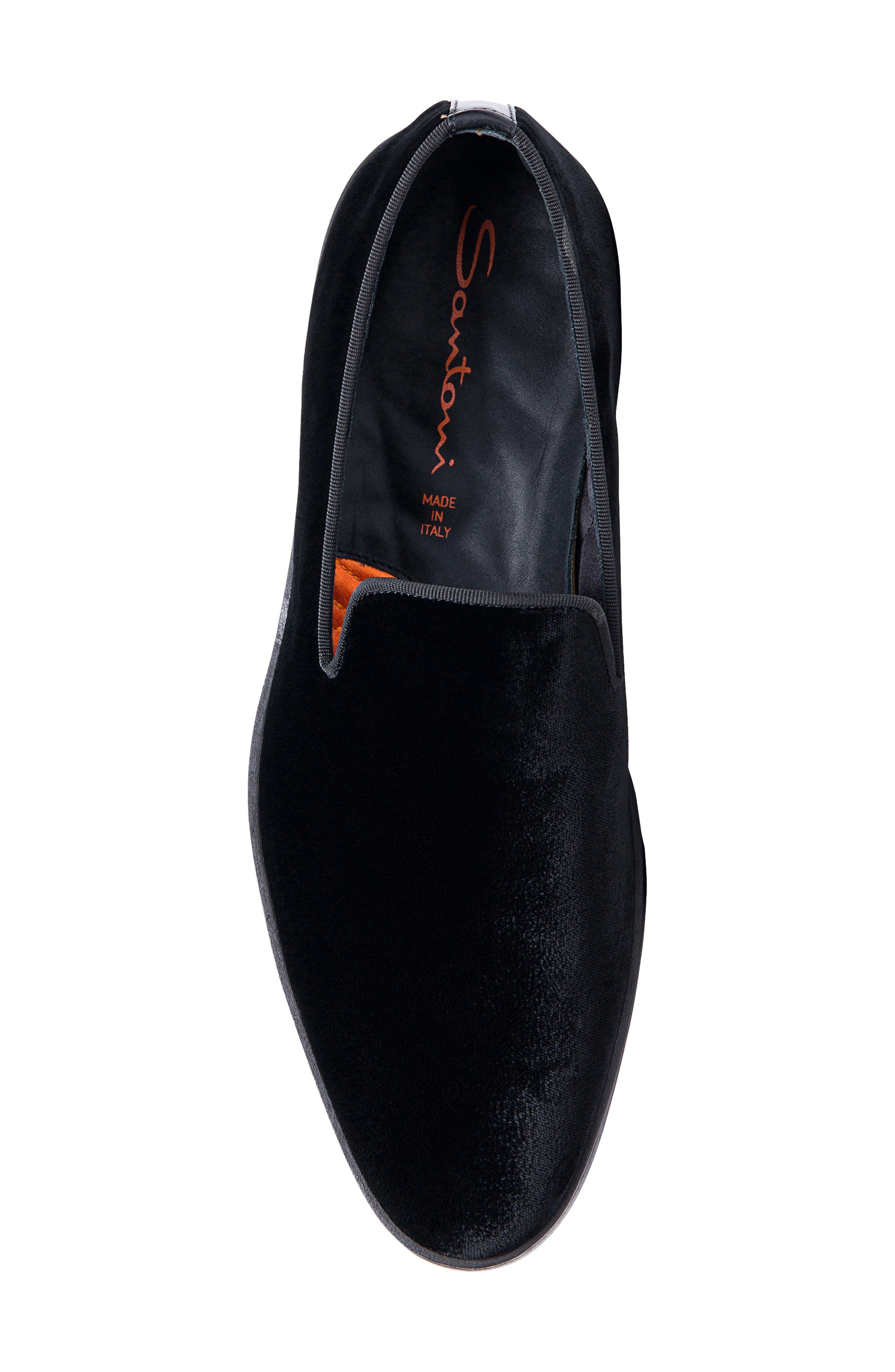 Santoni Muad Sport Loafer, Alternate, color, Black Velvet