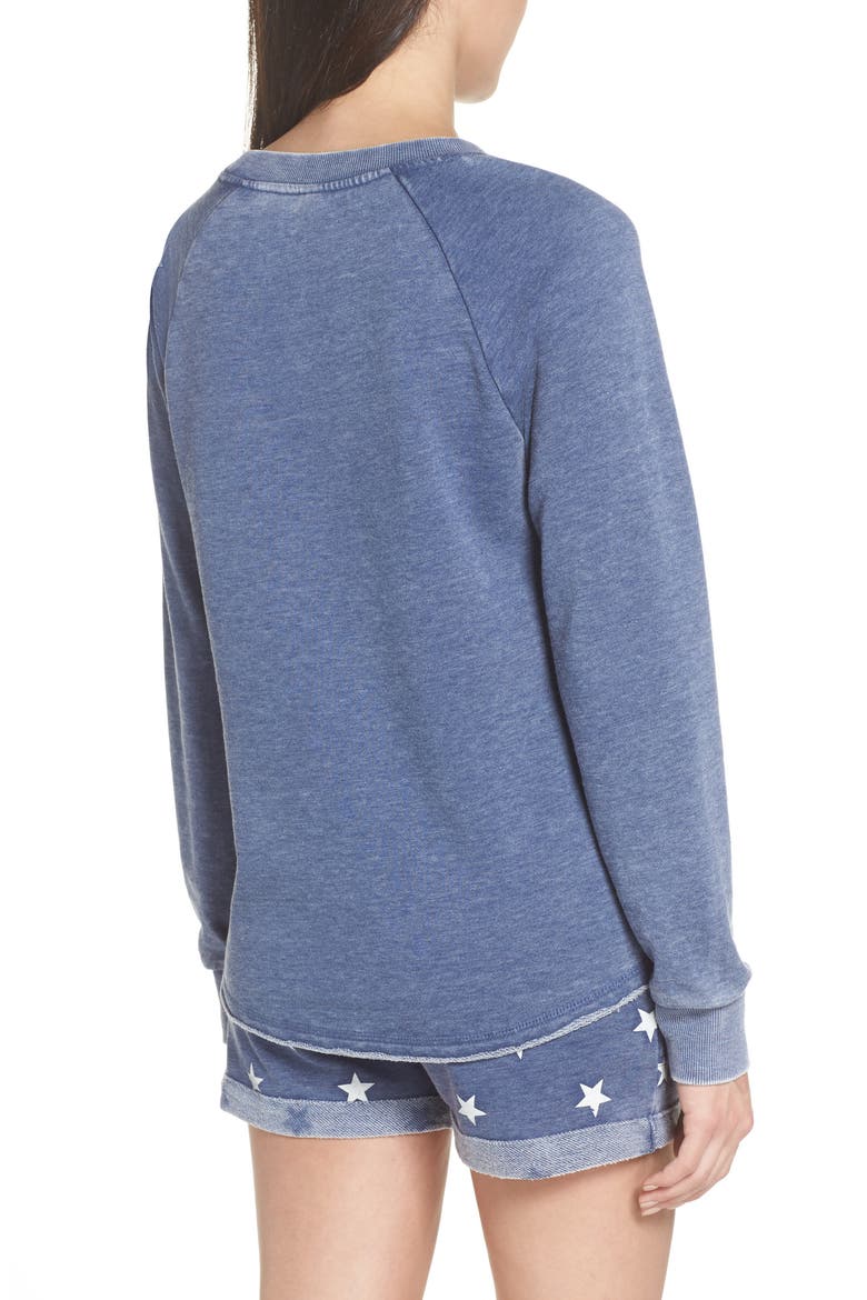 Lazy Day Sweatshirt, Alternate, color, NAVY/ STARS