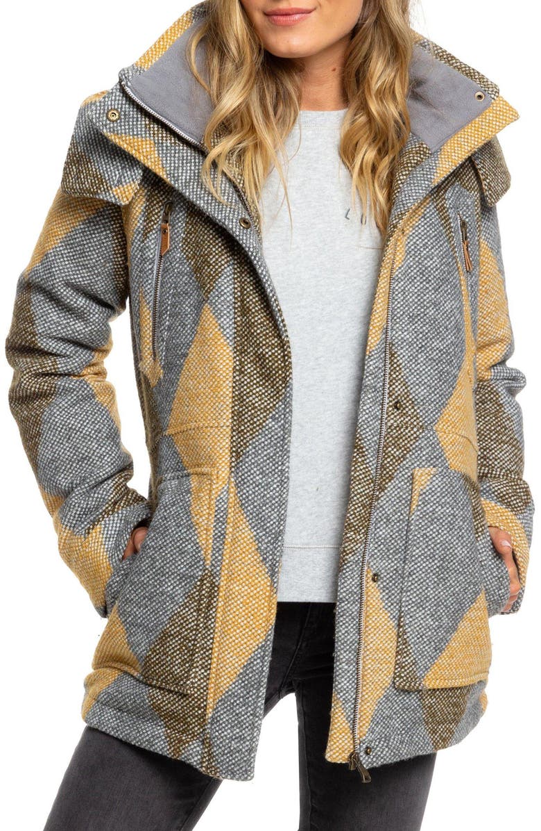 Roxy Dawn Hooded Coat, Main, color, 