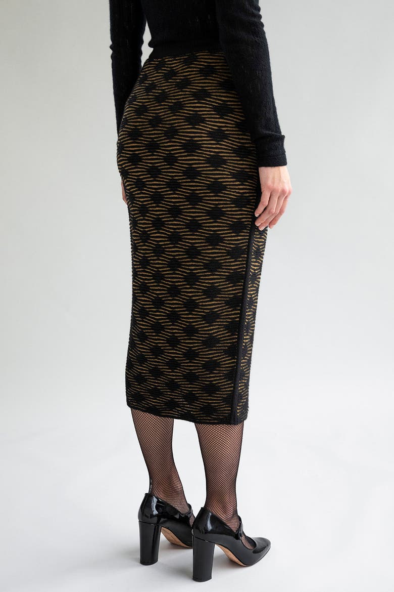Ines Skirt, Alternate, color, GOLDEN BLACK