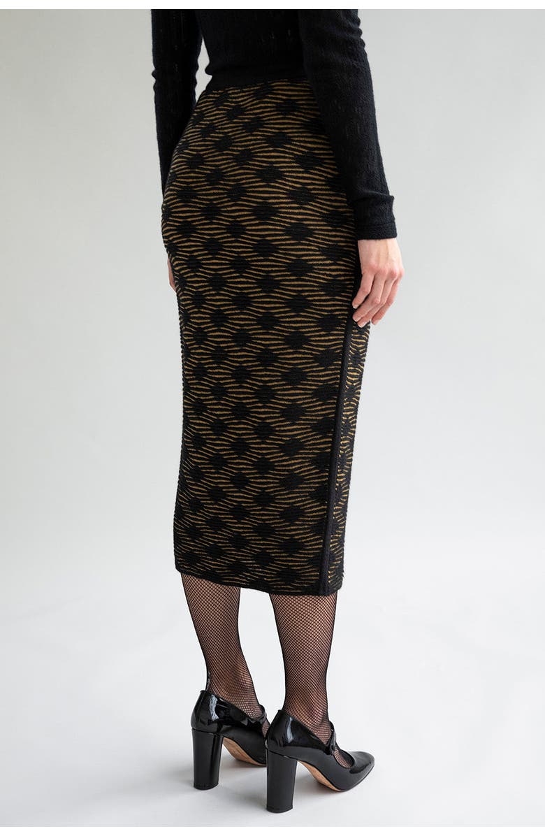 SSKEIN Ines Skirt, Alternate, color, Golden Black