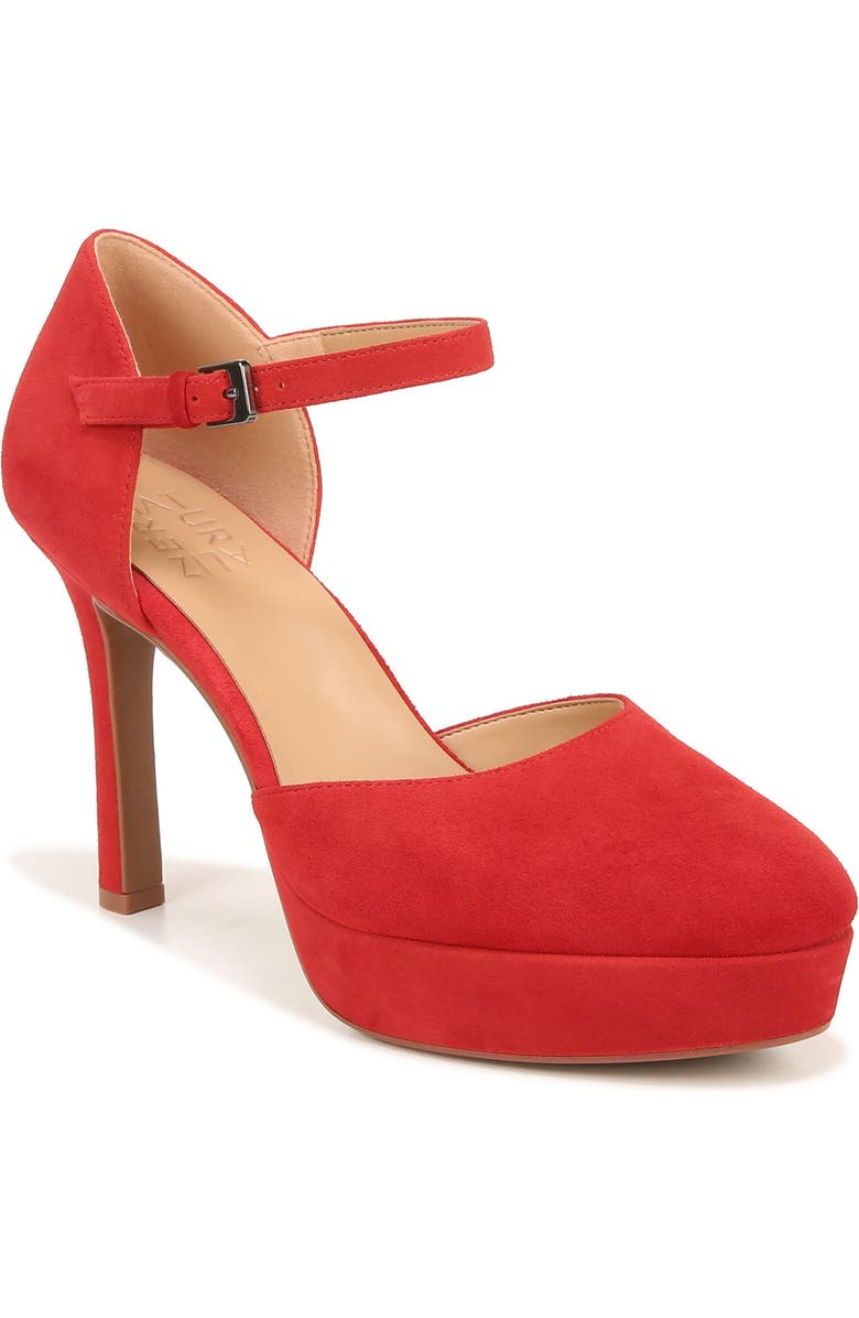 Naturalizer Crissy Platform Mary Jane, Main, color, Crimson Red Leather
