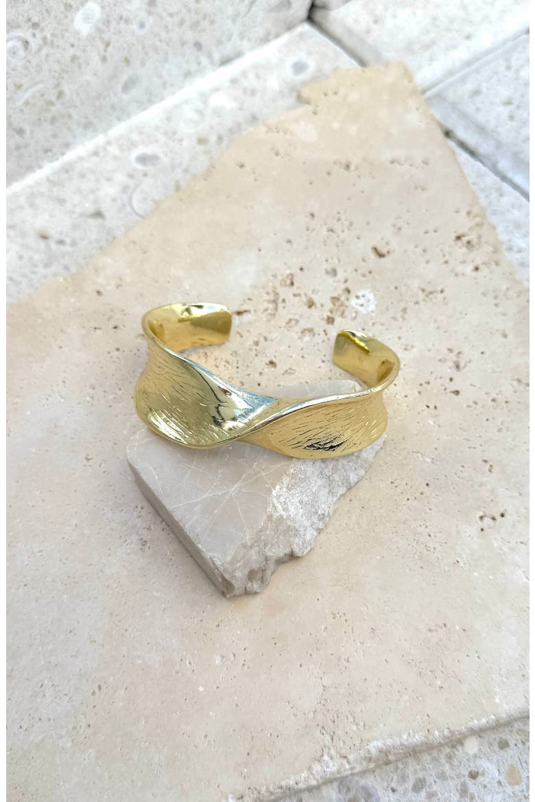 Twist Cuff Bracelet, Alternate, color, GOLD