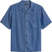 Theory Noll Short Sleeve Camp Shirt