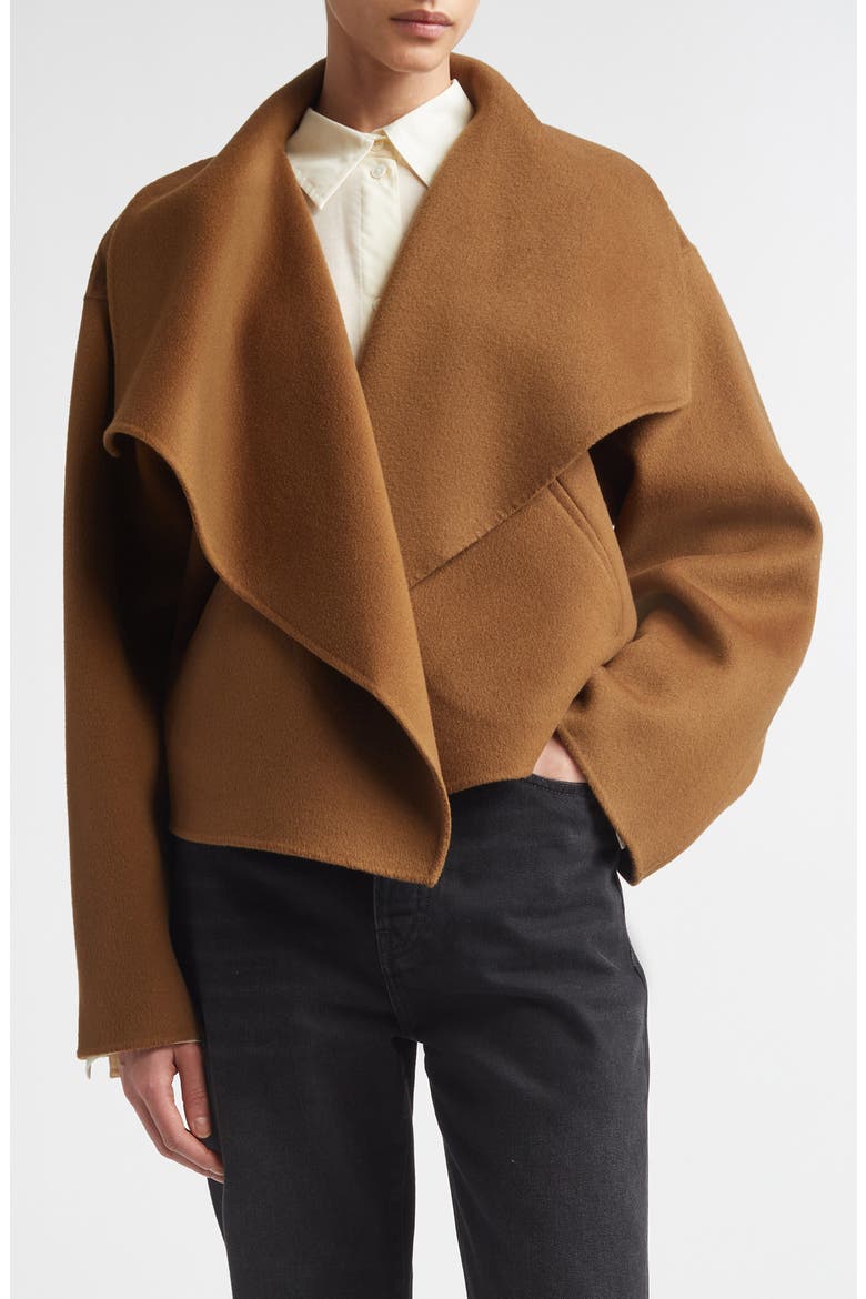 Signature Double Face Wool Jacket, Main, color, TOBACCO